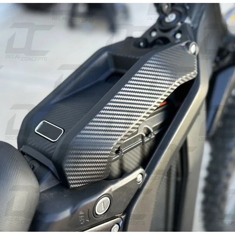 Decal Concepts Sur-Ron Carbon Fiber Battery Cover Accent Decal Kit