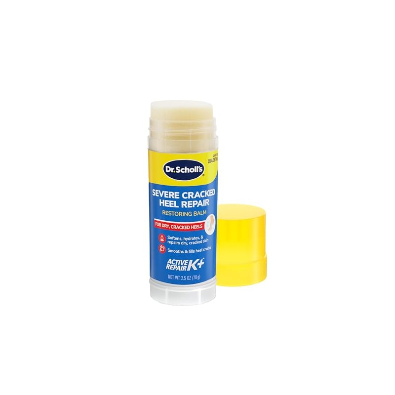 Dr. Scholl's Bálsamo reparador de talón agrietado, 2.5 onzas, con