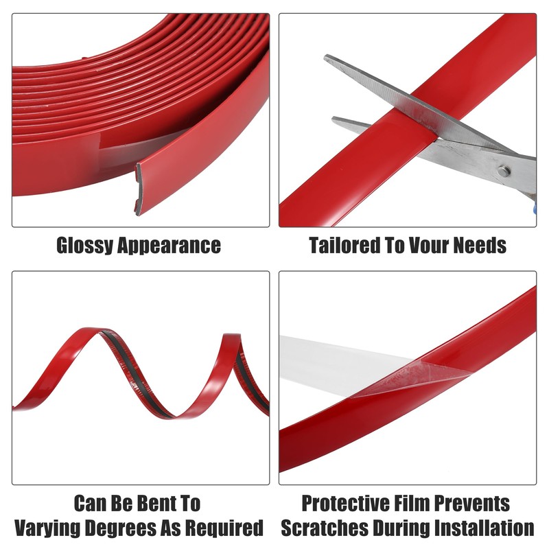 X AUTOHAUX Car Door Edge Guards Strip 3/4in 20mm Wide