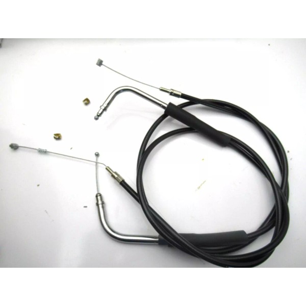 Unbranded HARLEY FXST THROTTLE AND IDLE CABLES (PAIR) PUSH/PULL 36"