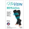 NuVein Sheer Compression Stockings Fashion Silky Sheen Denier Open Toe