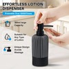 Black Soap Dispenser for Kitchen, Modern Plastic Dish & Hand