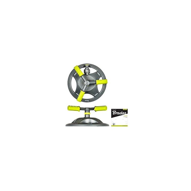 Bradas Lime Line 4383 3-Arm Lawn Sprinkler Irrigation Circular Sprinkler