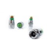 ULTECHNOVO 4pcs Car Tire Valve Caps Pressure Monitoring System Stem