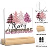 Pink Merry Christmas Decor Sign Christmas Tree Decor Christmas Office