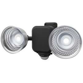ムサシ RITEX フリーアーム式LEDセンサーライト(3.5W×2灯) 「乾電池式」 防雨型 LED-265