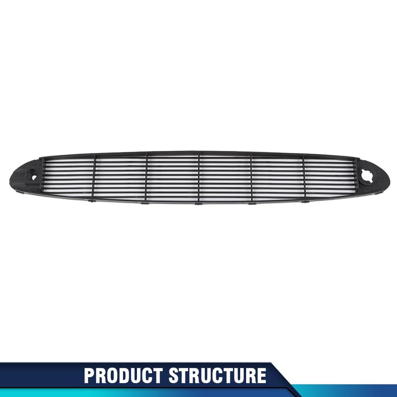 PIT66 Front Black Upper Defrost Grill Grille Vent Compatible with
