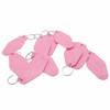 Nwsrayu 10pcs Blank Hotel Keychains Bulk Vintage Motel Keychain Vinyl