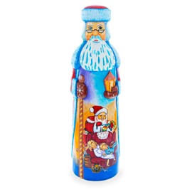 BestPysanky Christmas Eve Hand Carved Solid Wooden Santa Figurine 11 Inches
