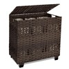 OIAHOMY Laundry Hamper with Lid, 135L Clothes Hamper with 3