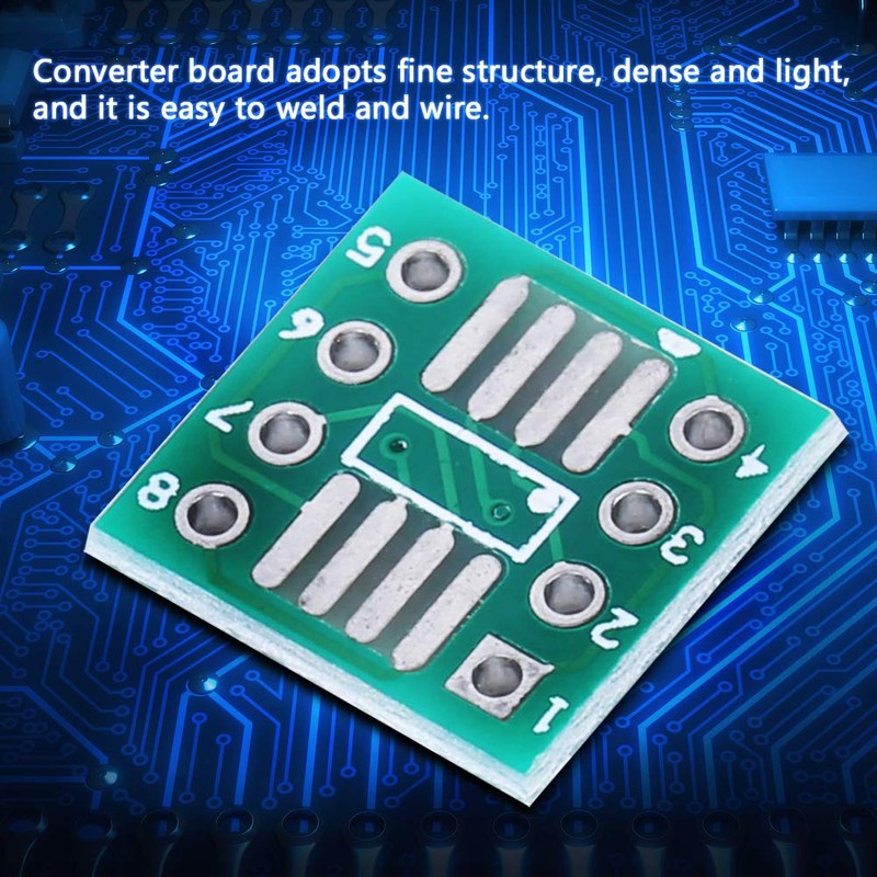 100Pcs Adapter Board SOP8 SSOP8 TSSOP8 to DIP8, SOP8 Interposer