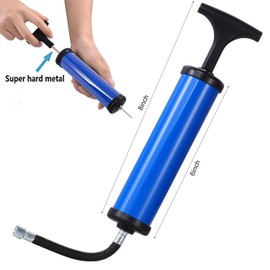 Arcjunys Ball Pump with Needles Nozzles and Extension Hoses Portable Football Pump to Inflate Athletic Soccer Ball Football Volleyball Rugby Basketball