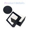 Bakepacker Bakepacker 12x12x8 Cake Box, 18 Sets Black Cake Box