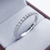 Bo.Dream 2.2mm Round Cubic Zirconia CZ Wedding Full Eternity Band