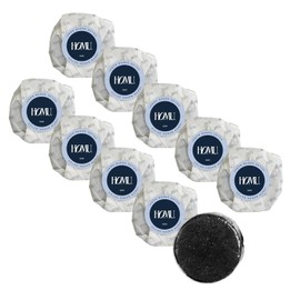 HoMu Jabón Barra Detox con Carbón Activado 50g (Pack 10) – Control de olor para Axilas, Limpieza Profunda de Poros, Para Todo Tipo de Piel, Cuerpo y Rostro