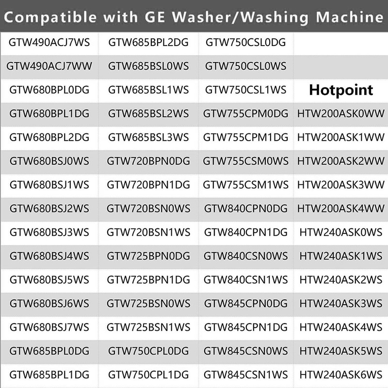 HPUY WH02X24399 Washer Lid Lock Strike and WH01X24381 Washer Lid