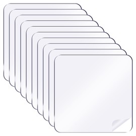uxcell Clear Double Sided Adhesive Pads, 2.36'' x 2.36'' Square Pre-Cut Mounting Tape Waterproof Removable Strong Sticky Gel Tape for Walls Hanging, 60 Pcs