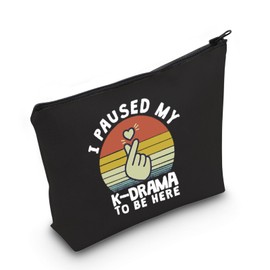 BAUNA K Drama Gift for Korean TV Show Fans I Paused My KDrama to Be Here K Drama Cosmetic Bag Korean Lover Gift, Bl Kdrama, No, Bl Kdrama, No