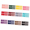 WOONEKY 5sets Charming Toe Nail Wraps Full Covers DIY Press