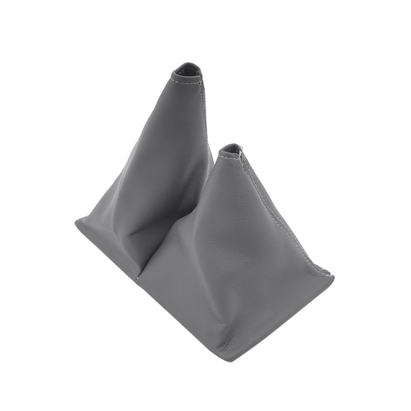 Mievlyo Manual Shift Boot Cover Synthetic Leather Gray Fit for