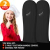 Cbiumpro 2-Pack Cast Iron Handle Cover, Silicone Heat Resistant Hot