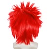 Short Red Wig Men Short Spiky Wigs Adult Light Reddish
