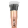 MODA Metallics Stippler Makeup Brush – Duo-Fiber Face Brush for