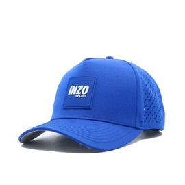 INZO Sport Baseball Cap for Gym, Running, & Sports | Water Repellent Snapback Cap | Unisex for Men & Women (Blue L/XL)