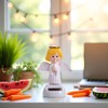 Yellow Solar Powered Bobble Head Toy - Cute Solar Angel
