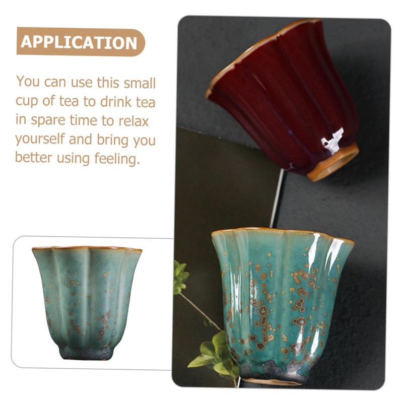 ULTECHNOVO Delicate Ceramics Tea Cup Chinese Hand Cup for Home
