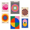 Nacnic Set of 6 posters Bauhaus geometric shapes in bright