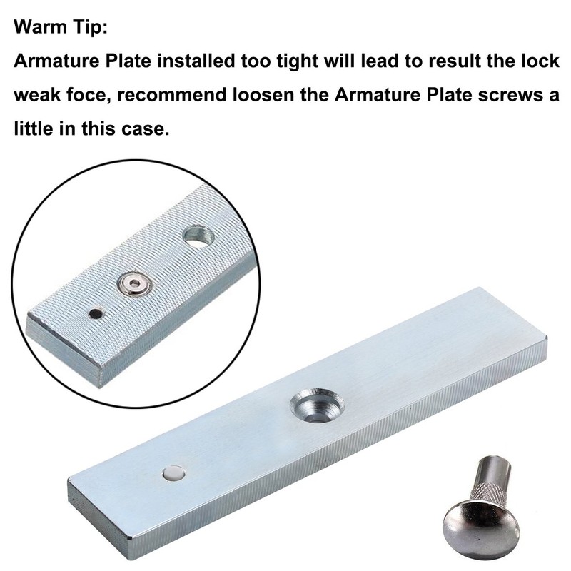 UHPPOTE Electromagnetic Lock 600lb Holding Force Fail Safe for OutSwinging