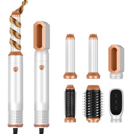 Hair Dryer Brush,6 in 1 Professional Hot Air Styler,Powerful Air Curling Wrap Styler,Negative Ionic Hair Dryer Fast Drying, Multi Hair Stylerfor Curling Volumizing Straightening Styling