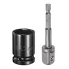 sourcing map Deep 6-Points Impact Socket 1/2" Drive 21mm Metric