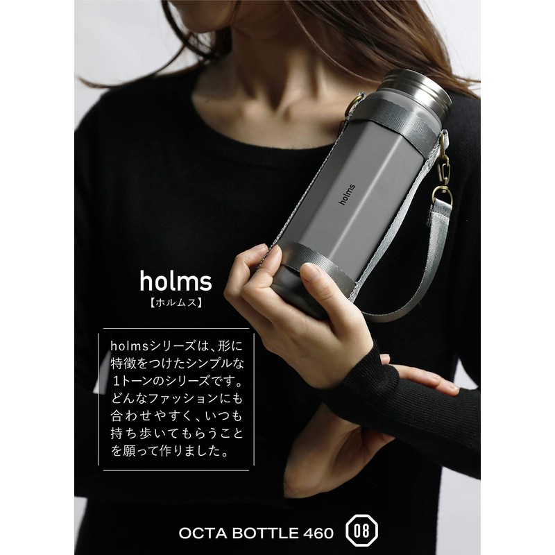 CBJAPAN Water Bottle, Gray, 16.2 fl oz (460 ml), Direct