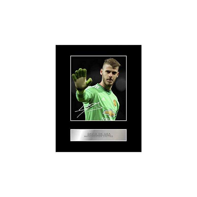 David De Gea Signed Mounted Photo Display Manchester United FC