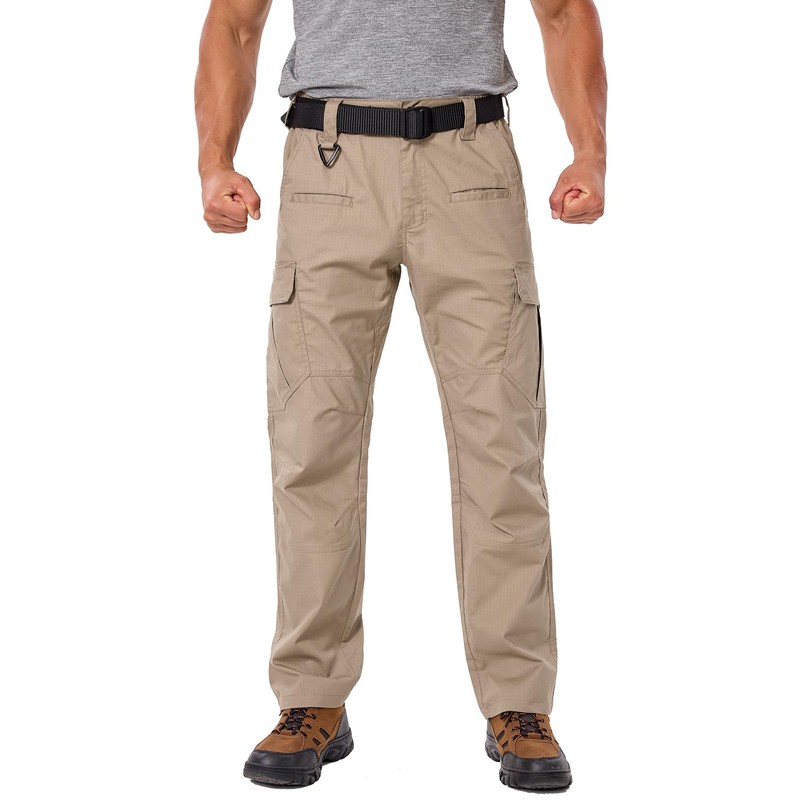 NAVEKULL Men's Flexible Work Pants Stretch Ripstop Utility Cargo Pants