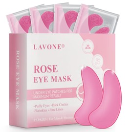 LAVONE Mascarilla Para Ojos - 15 Pares Rosa Debajo De Los Ojos Productos Para El Cuidado De La Piel - Mascarillas Para Ojos Cuidado De La Piel Para...