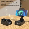 Wireless Charger Stand, Bluetooth Speaker with Portable Watch, Gift Idea