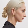 Aleasha 18K Earrings Dupes Small Chunky Earrings for Women 18K