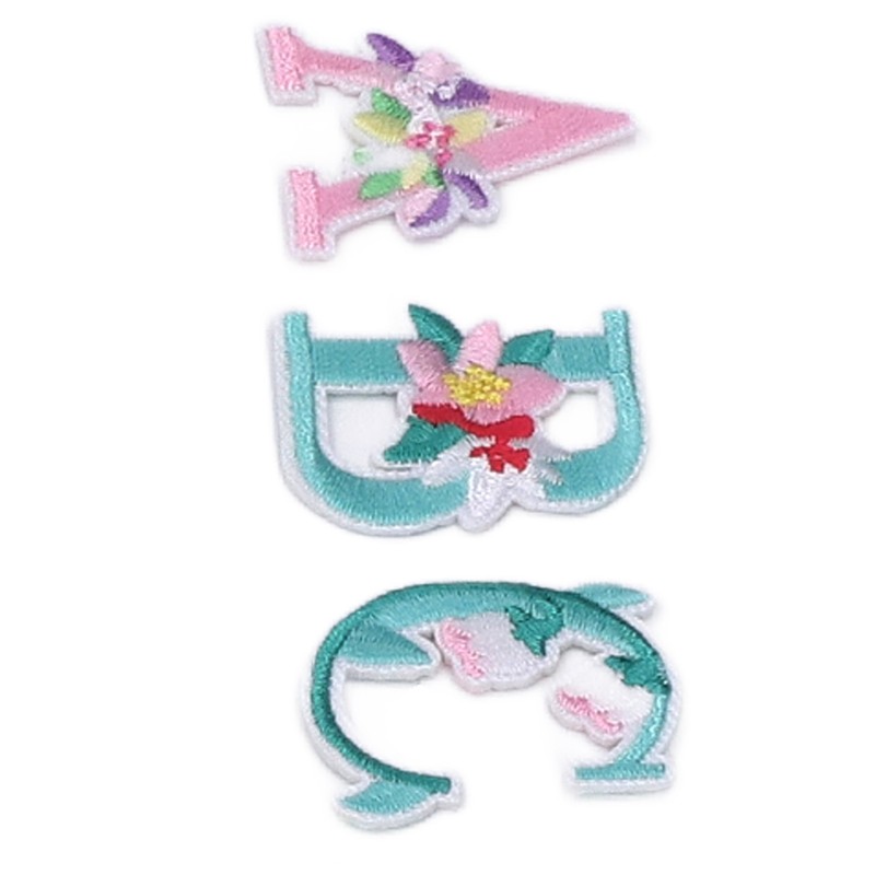 26 Letter Patches DIY Combinations Embroidered Patch Easy Ironing Soft