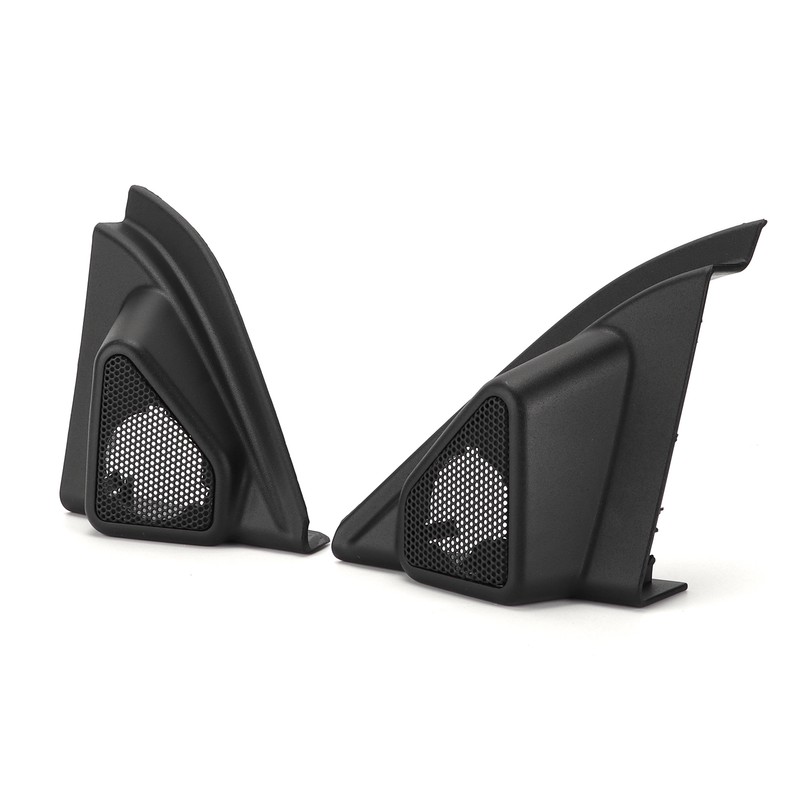 2pcs Car Door Tweeter Speaker Cover Trim Loudspeaker Decor Replacement