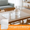 50 Pieces Clear Plastic Placemats Bulk 17 x 11 Inch