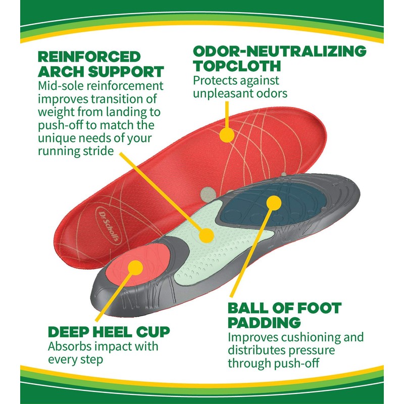 Dr. Scholl's Performance Insoles - Women's Small