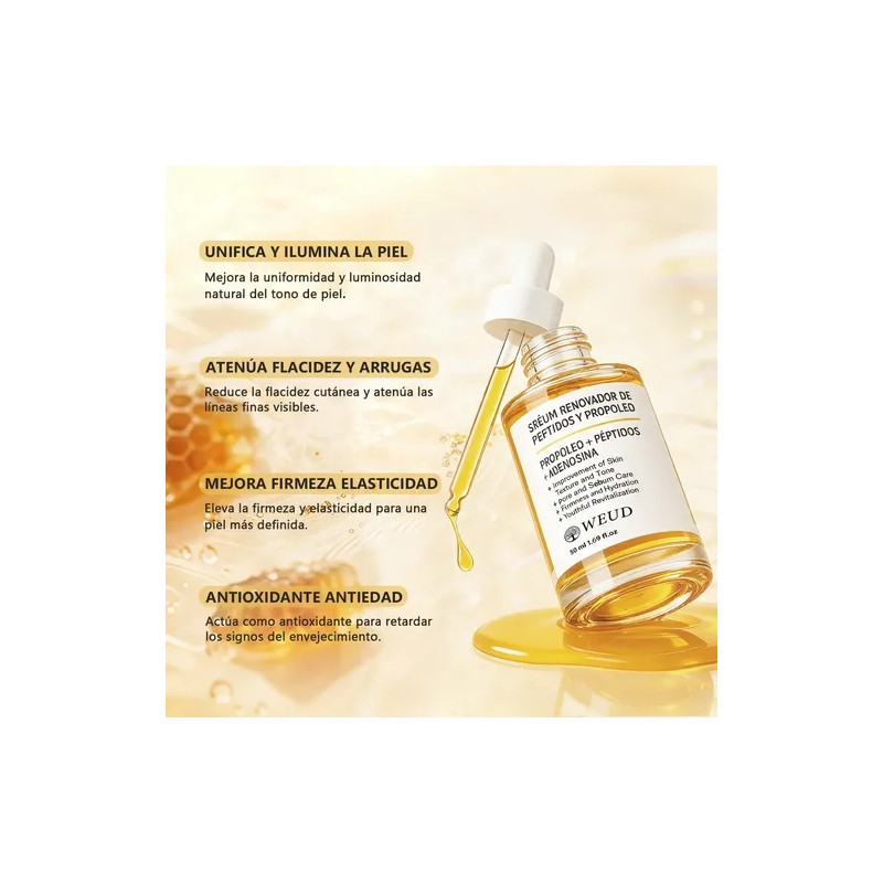 Facial Weud Antiedad Y Firmeza: Sérum Propóleo+tónico Vit C