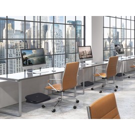 Mount-It! Ergonomic Foot Rest Under Desk | Adjustable Tilt Footrest with Textured Massage Surface | Work Footstool Under Office Desk Foot Support - Black