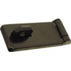 ABUS 125/150 C Hardened Steel Industrial Hasp, 6" Length, Black