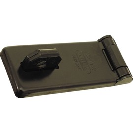 ABUS 125/150 C Hardened Steel Industrial Hasp, 6" Length, Black
