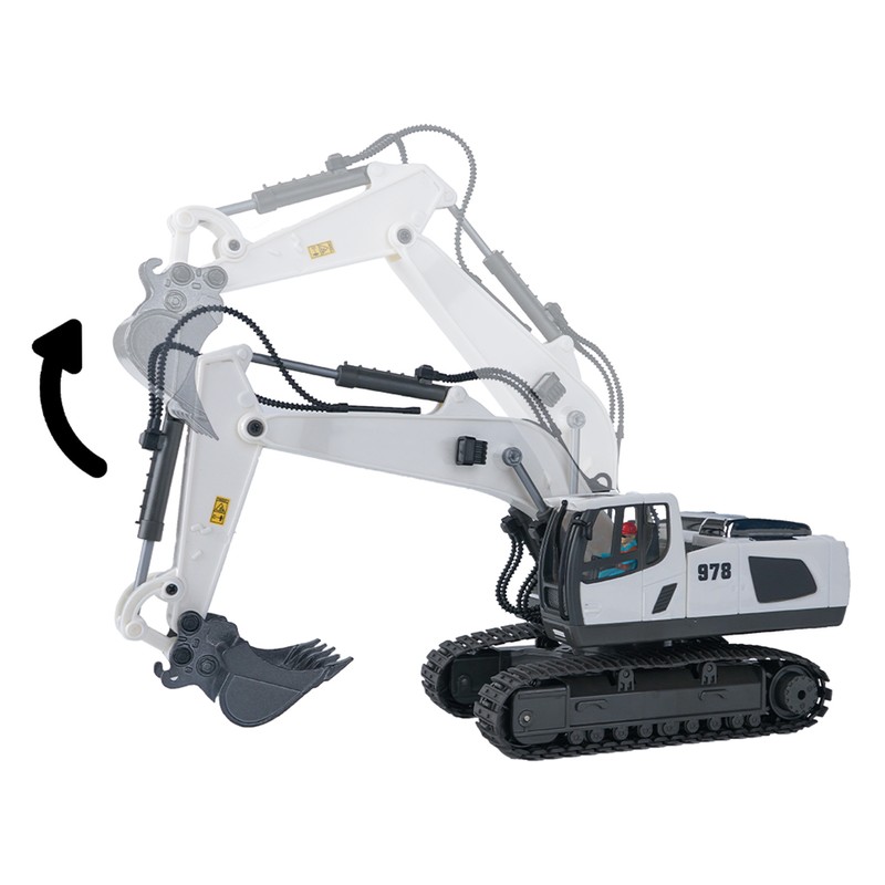 RC Excavator 1/20 2.4GHz 11CH RC Construction Truck Engineering Vehicles
