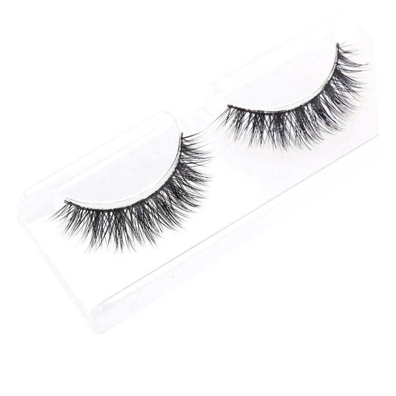 FOMIYES 3pairs Thick Natural False Eyelashes for Women Water Lashes